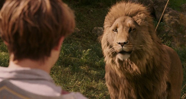 The Chronicles of Narnia The Lion The Witch And The Wardrobe 2005 Movie Aslan and Georgie Henley as the featured image for Movies about Lions list
