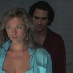 Black Widow 1987 Movie Scene Theresa Russell as Catharine Petersen seducing her husband Sami Frey as Paul Nuytten