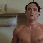Rapid Fire 1992 Movie Scene Brandon Lee as Jake Lo shirtless in the kitchen